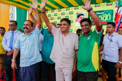 Lalith Ellawala attends SJB rally